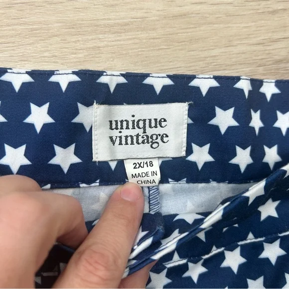 Unique vintage 4th of July outfit women’s size 2X 18 top and shorts - Picture 3 of 6